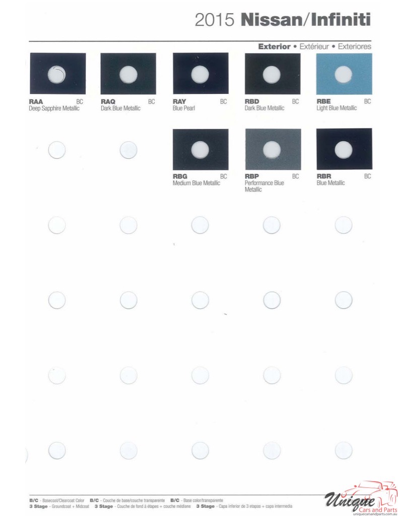 2015 Nissan Paint Charts Martin-Senour 3